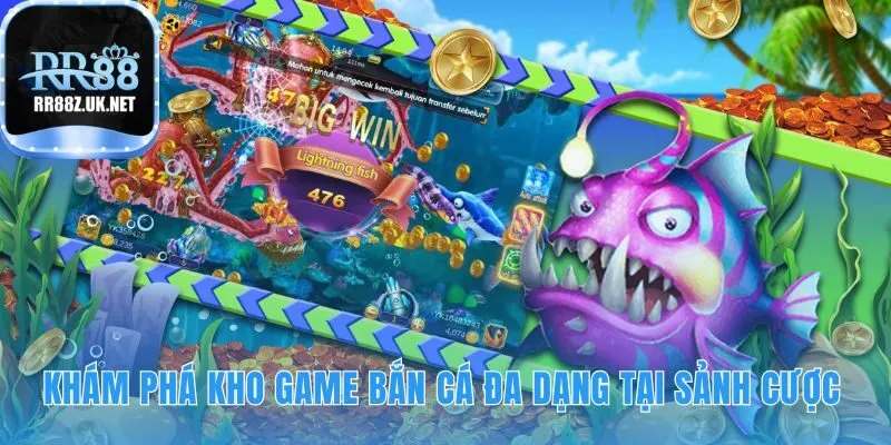 Kho game bắn cá RR88 có bộ sưu tập chủ đề đặc sắc
